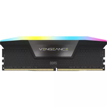 CORSAIR Μνήμη 48GB (2x24GB) DDR5 DRAM 5200MT/s CL38 Κιτ μνήμης Vengeance RGB Μαύρο