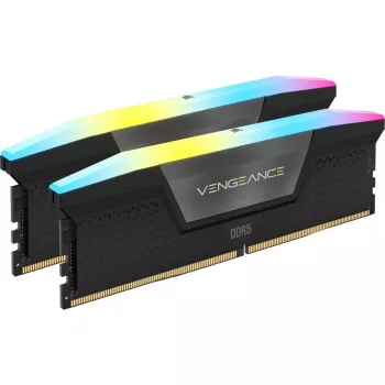 CORSAIR Μνήμη 48GB (2x24GB) DDR5 DRAM 5200MT/s CL38 Κιτ μνήμης Vengeance RGB Μαύρο