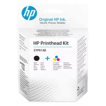 HP 3YP61AE Κιτ κεφαλής εκτύπωσης Μαύρο/Τρίχρωμο GT, Μαύρο, Cyan, Magenta, Κίτρινο, Χρωστική μελάνη, Μελάνη βαφής, 2 τεμ.