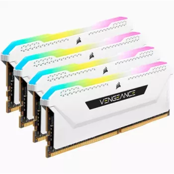 CORSAIR Μνήμη RAM 64GB DDR4 (4 x 16GB) DRAM 3200MHz C16 Κιτ μνήμης Vengeance RGB Pro Sl White