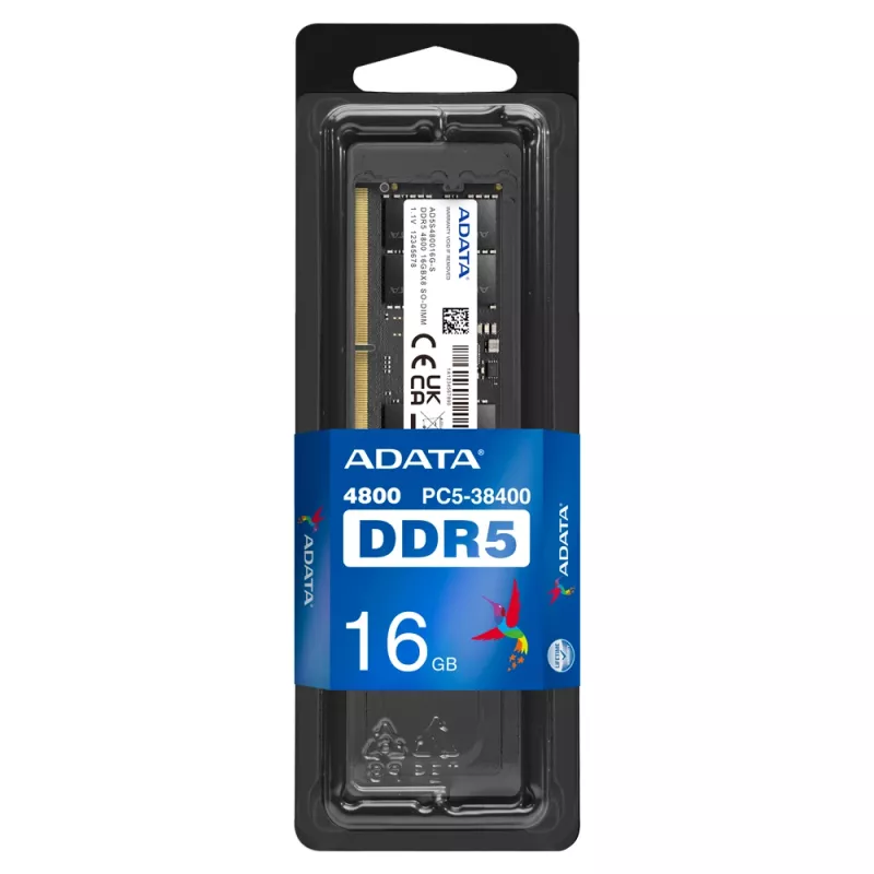 SO-DIMM 16 GB DDR5-4800 , μνήμη RAM μαύρο, AD5S480016G-S, Premier