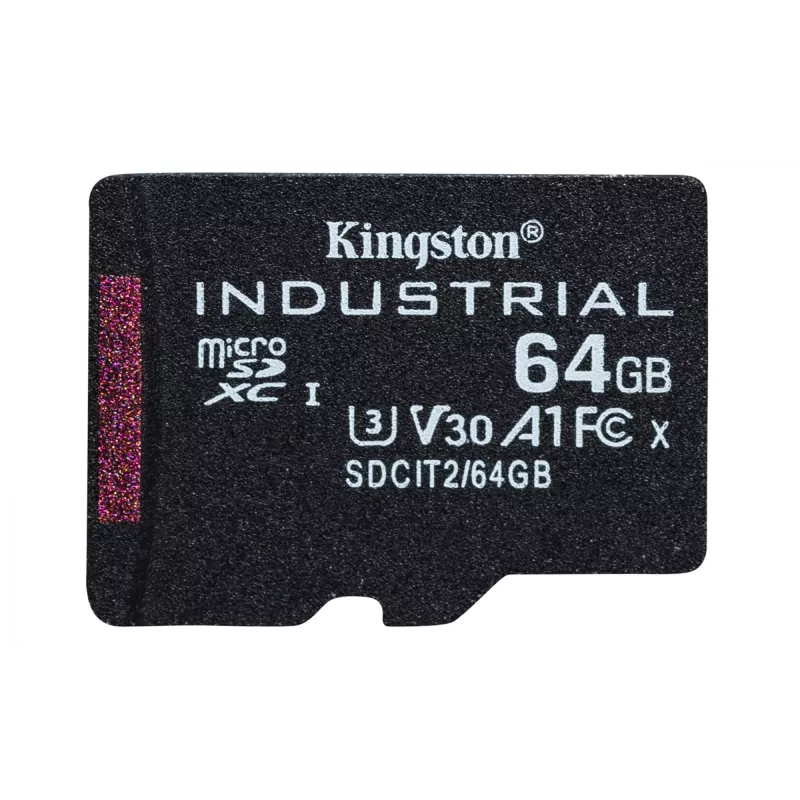 Kingston Technology 64 GB microSDXC Industrial C10 A1 pSLC Κάρτα + SD-Adapter