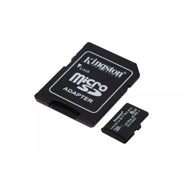 Kingston Technology 8GB microSDHC Industrial C10 A1 pSLC Κάρτα + SD-Adapter