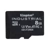 Kingston Technology 8GB microSDHC Industrial C10 A1 pSLC Κάρτα + SD-Adapter