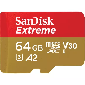 WESTERN DIGITAL Extreme microSDXC 64GB SD-Adapter Action-Cams και Drones 170MB/s 80MB/s A2 C10 V30 UHS-I U3