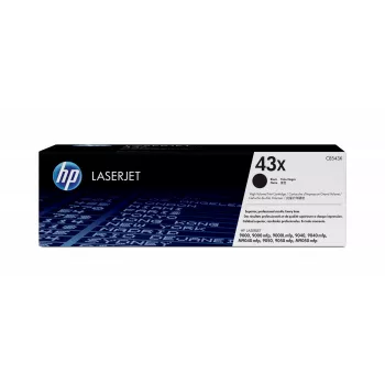 HP 43X High Yield Μαύρο Γνήσιο Toner LaserJet, 30000 σελίδες, Μαύρο, 1 τεμ.