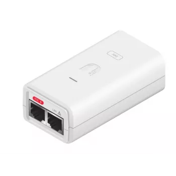 Ubiquiti POE-24-12W-G-WH Gigabit PoE injector, 24 V, 12 W, 100–240 V AC, λευκό