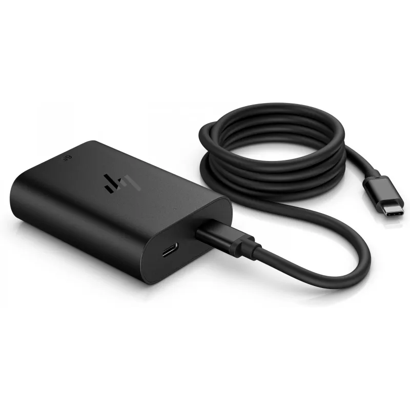 HP 600Q7AA φορτιστής laptop GaN USB-C 65 W, 2 × USB-C, 20 V, μαύρος