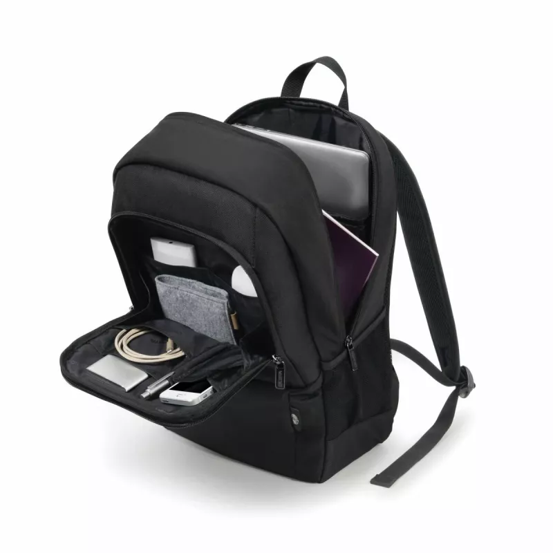 DICOTA Eco Backpack Base - σακίδιο notebook 13-14.1in - μαύρο / 300d rPET πολυεστέρας