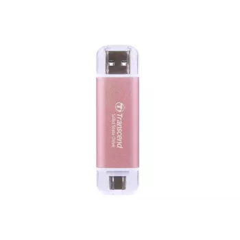 TRANSCEND Esd310p - 512 GB φορητό SSD - USB Type-A / USB Type-C - Ροζ
