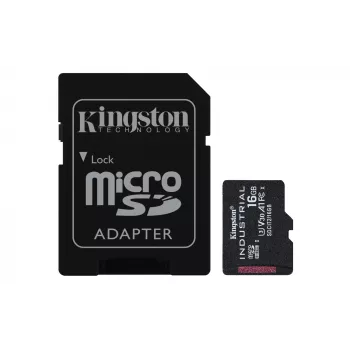 Kingston Technology 16GB microSDHC Industrial C10 A1 pSLC Κάρτα + SD-Adapter