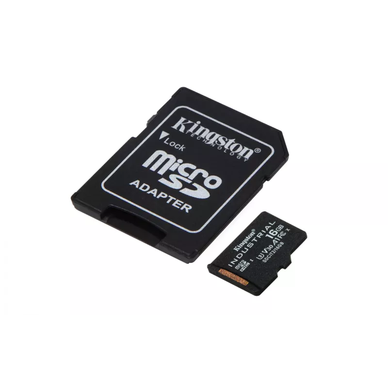 Kingston Technology 16GB microSDHC Industrial C10 A1 pSLC Κάρτα + SD-Adapter