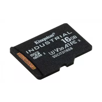 Kingston Technology 16GB microSDHC Industrial C10 A1 pSLC Κάρτα μεμονωμένη συσκευασία χωρίς Adapter