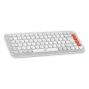 Logitech POP Icon Combo Πληκτρολόγιο Ποντίκι Universal Bluetooth QWERTY US International Πορτοκαλί Λευκό