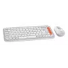 Logitech POP Icon Combo Πληκτρολόγιο Ποντίκι Universal Bluetooth QWERTY US International Πορτοκαλί Λευκό