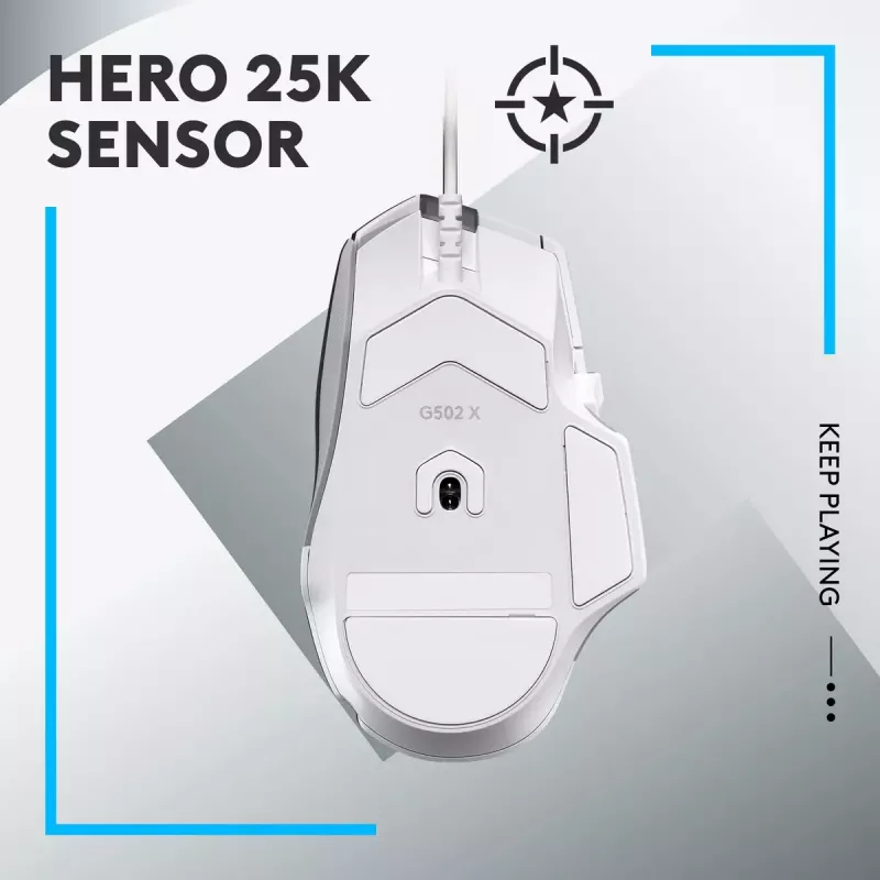 LOGITECH G502 X Gaming Ποντίκι - USB - Λευκό