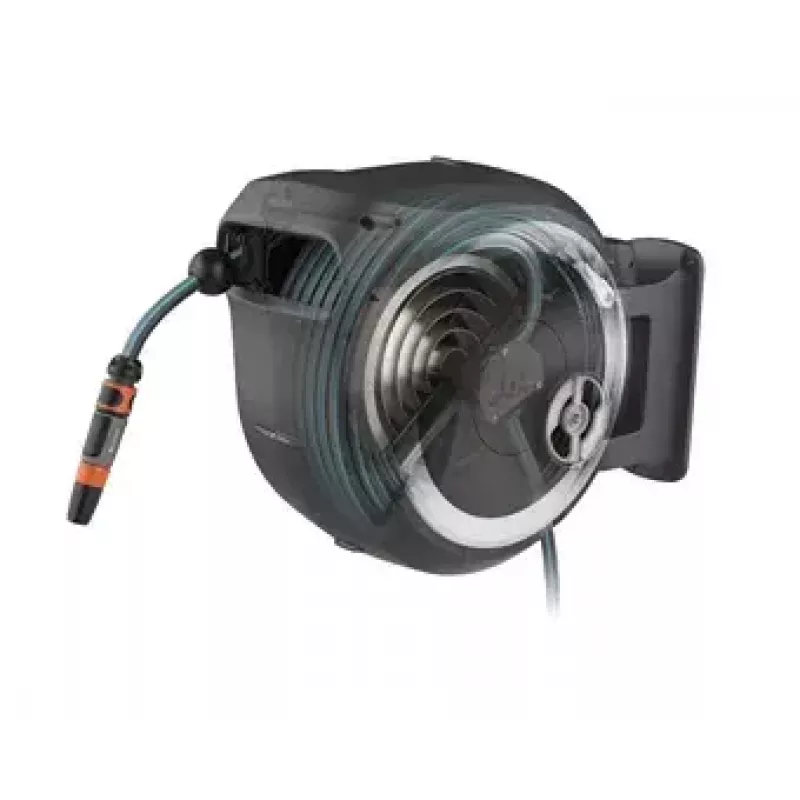 Επιτοίχιο τύμπανο Gardena RollUp Automatic Μαύρο Γκρι