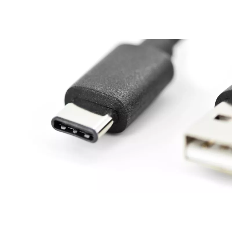 DIGITUS ASSMANN Καλώδιο σύνδεσης USB Type-C, Type C σε A M/M, 1m 3A, 480MB, Version 2.0, μαύρο