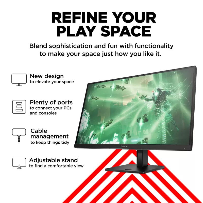 OMEN by HP 27 ίντσες QHD 165Hz Οθόνη Gaming - OMEN 27q