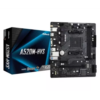 Μητρική ASRock A520M-HVS AM4 AMD A520 2 X DDR4 USB 3.2 SATA 3 7.1ch HD Audio mATX