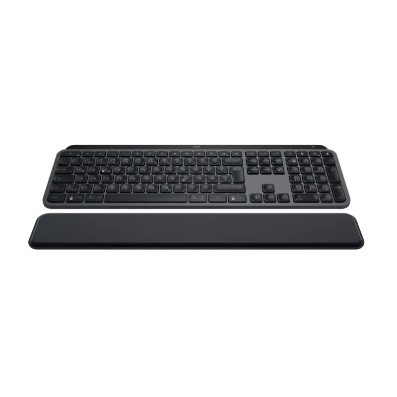 Πληκτρολόγιο LOGITECH MX Keys S Graphite με Υποστήριγμα καρπού QWERTZ Γερμανικό