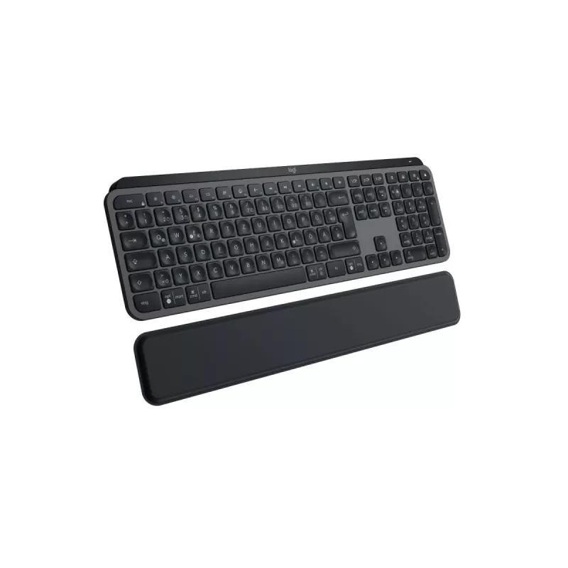 Πληκτρολόγιο LOGITECH MX Keys S Graphite με Υποστήριγμα καρπού QWERTZ Γερμανικό