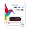 ADATA C008 64 GB USB stick USB Type-A 2.0 Μαύρο, Κόκκινο