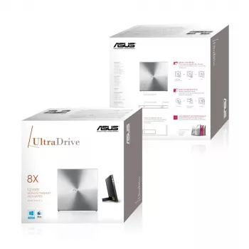 ASUS SDRW-08U5S-U οπτικός δίσκος DVD Super Multi DL Μεταλλικό