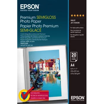 Epson Premium Semi-Gloss Φωτογραφικό χαρτί – A4 – 20 φύλλα