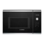 Εντοιχιζόμενος φούρνος μικροκυμάτων Solo Bosch Serie 6 BFL554MS0 — 900 W, 25 L, χειρισμός περιστροφικού διακόπτη και αφής, ανοξείδωτο χάλυβα/μαύρο