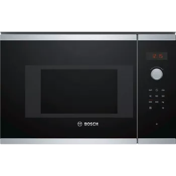 Bosch Serie 4 BFL523MS0 φούρνος μικροκυμάτων μαύρο, ανοξείδωτο χάλυβα Solo μικροκυμάτων εντοιχιζόμενος 20 L 800 W