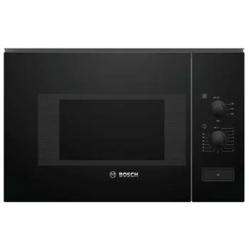 Εντοιχιζόμενος Solo φούρνος μικροκυμάτων Bosch Serie 4 BFL520MB0 — 800 W, 20 l, περιστροφικός διακόπτης, μαύρο