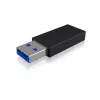 ICY BOX IB-CB015 USB Type-C 3.1 (Gen 2) USB Type-A 3.1 (Gen 2) μαύρο