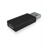 ICY BOX IB-CB015 USB Type-C 3.1 (Gen 2) USB Type-A 3.1 (Gen 2) μαύρο