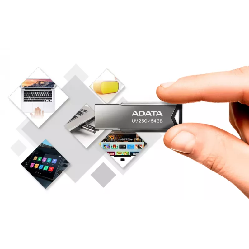 ADATA UV250 USB flash drive 16 GB USB Type-A 2.0 Ασημί