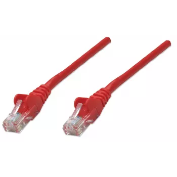 Goobay Καλώδιο δικτύου Patch, Cat5e, 3 m, Κόκκινο, CCA, U/UTP, PVC, RJ45, επιχρυσωμένες επαφές, χωρίς γλωττίδα, προστατευτικό κάλυμμα, εγγύηση εφ' όρου ζωής