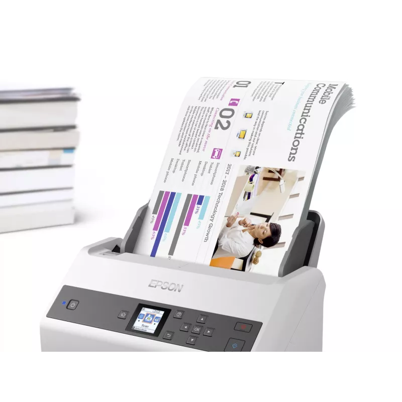 Epson WorkForce DS-870 σαρωτής με τροφοδότη 600 x 600 DPI A4 γκρι, λευκό