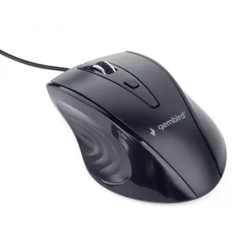 GEMBIRD USB οπτικό ποντίκι για δεξιόχειρες MUS-4B-02 — 1200 DPI, 4 κουμπιά, ενσύρματο, μαύρο