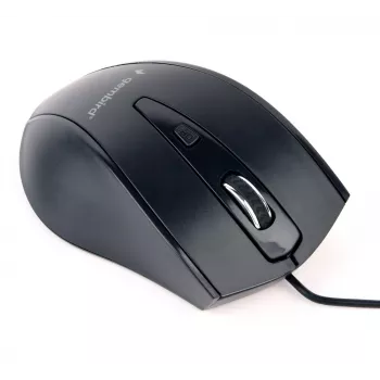 GEMBIRD USB οπτικό ποντίκι για δεξιόχειρες MUS-4B-02 — 1200 DPI, 4 κουμπιά, ενσύρματο, μαύρο