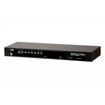 ATEN Διακόπτης KVM 8 θυρών USB - PS/2 VGA, 2048 x 1536 pixel, QXGA, τοποθέτηση σε rack, 5 W, 1U, μαύρο