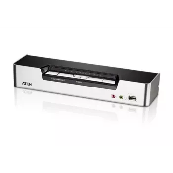 ATEN Διακόπτης KVM 4 θυρών USB HDMI με Ήχο & Hub USB 2.0 (περιλαμβάνονται καλώδια KVM)