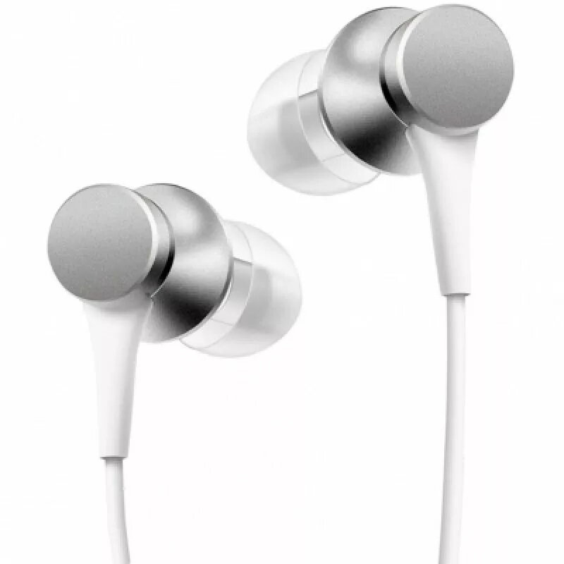 Xiaomi Mi In-Ear Ακουστικά Basic Headset σύνδεση 3,5 mm ασημί, λευκό