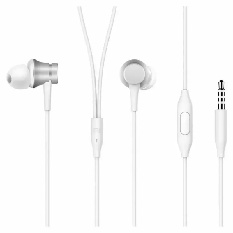 Xiaomi Mi In-Ear Ακουστικά Basic Headset σύνδεση 3,5 mm ασημί, λευκό