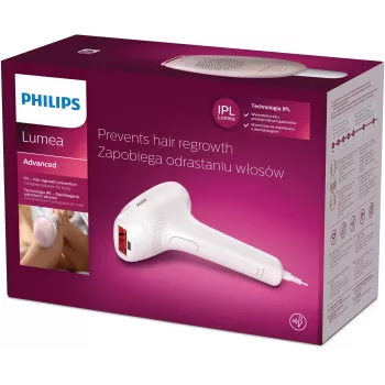 Συσκευή αποτρίχωσης IPL Philips SC1994/00 Lumea Advanced — με καλώδιο, εξάρτημα σώματος, λάμπα 4 cm², λευκό/ροζ