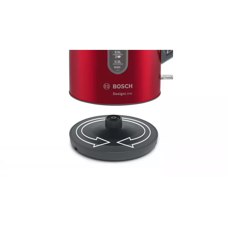 Βραστήρας Bosch TWK4P434 — 1,7 L, 2400 W, μαύρο/κόκκινο