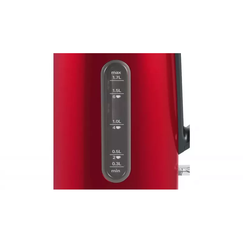 Βραστήρας Bosch TWK4P434 — 1,7 L, 2400 W, μαύρο/κόκκινο