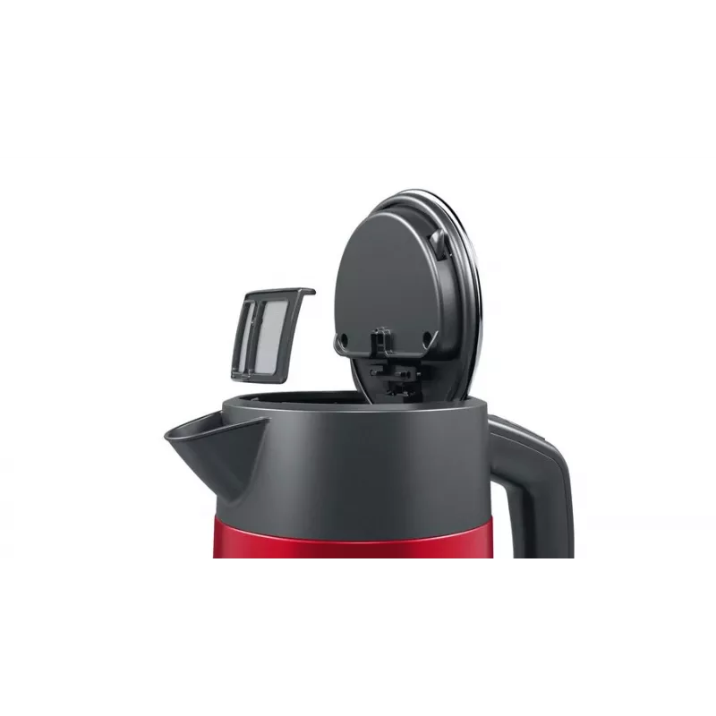 Βραστήρας Bosch TWK4P434 — 1,7 L, 2400 W, μαύρο/κόκκινο