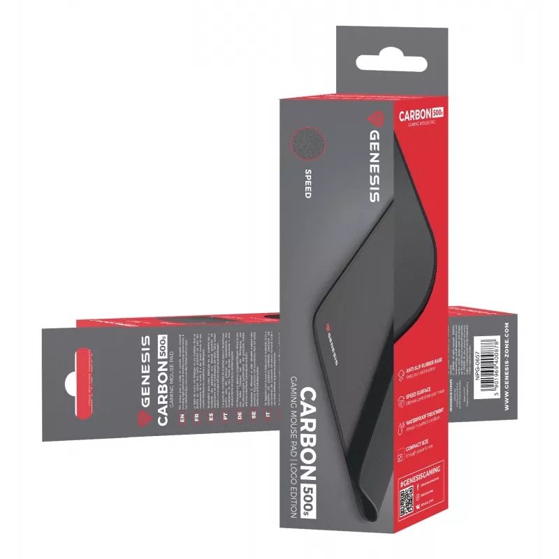 GENESIS Control 500 S Logo mousepad gaming μαύρο