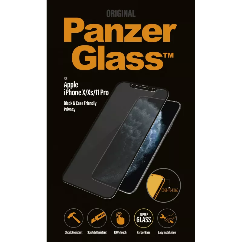 PanzerGlass ® Προστατευτικό οθόνης απορρήτου iPhone 11 Pro | X | Xs | Edge-to-Edge
