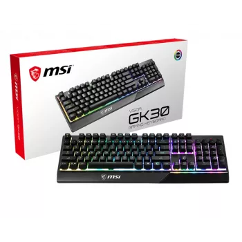 MSI Vigor GK30 πληκτρολόγιο gaming USB QWERTY US International μαύρο